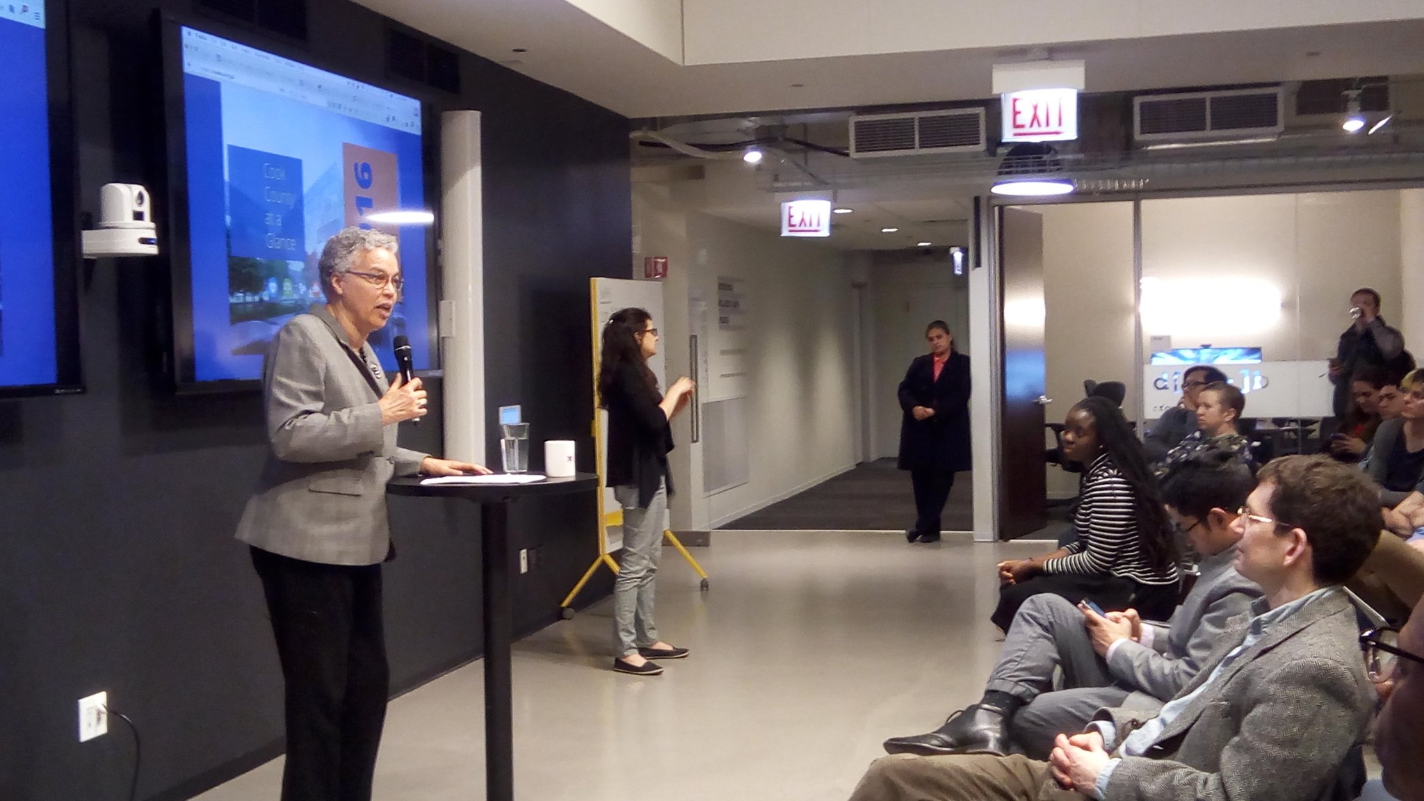 Cook County Board President Toni Preckwinkle at Chi Hack Night