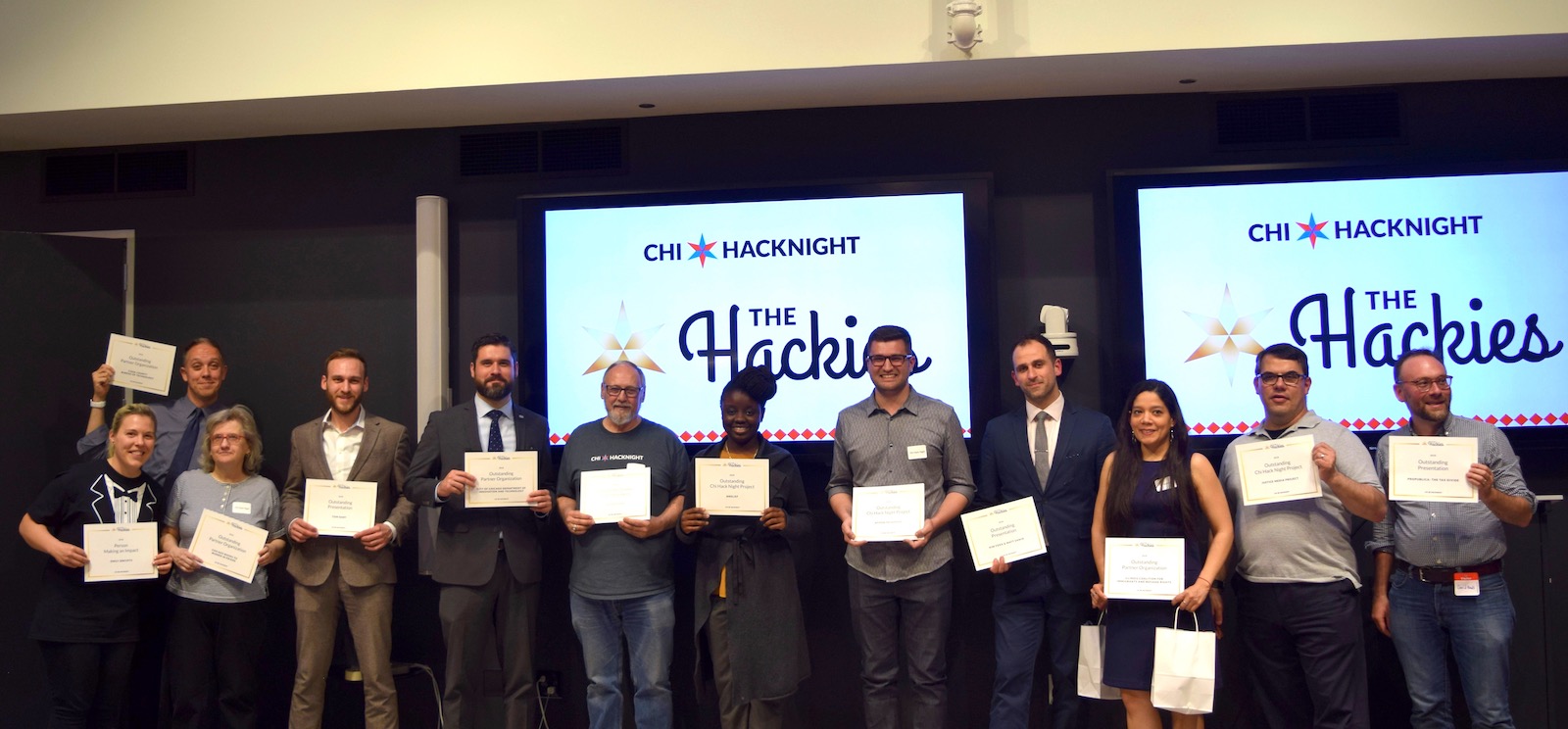 The Chi Hack Night Hackies Winners