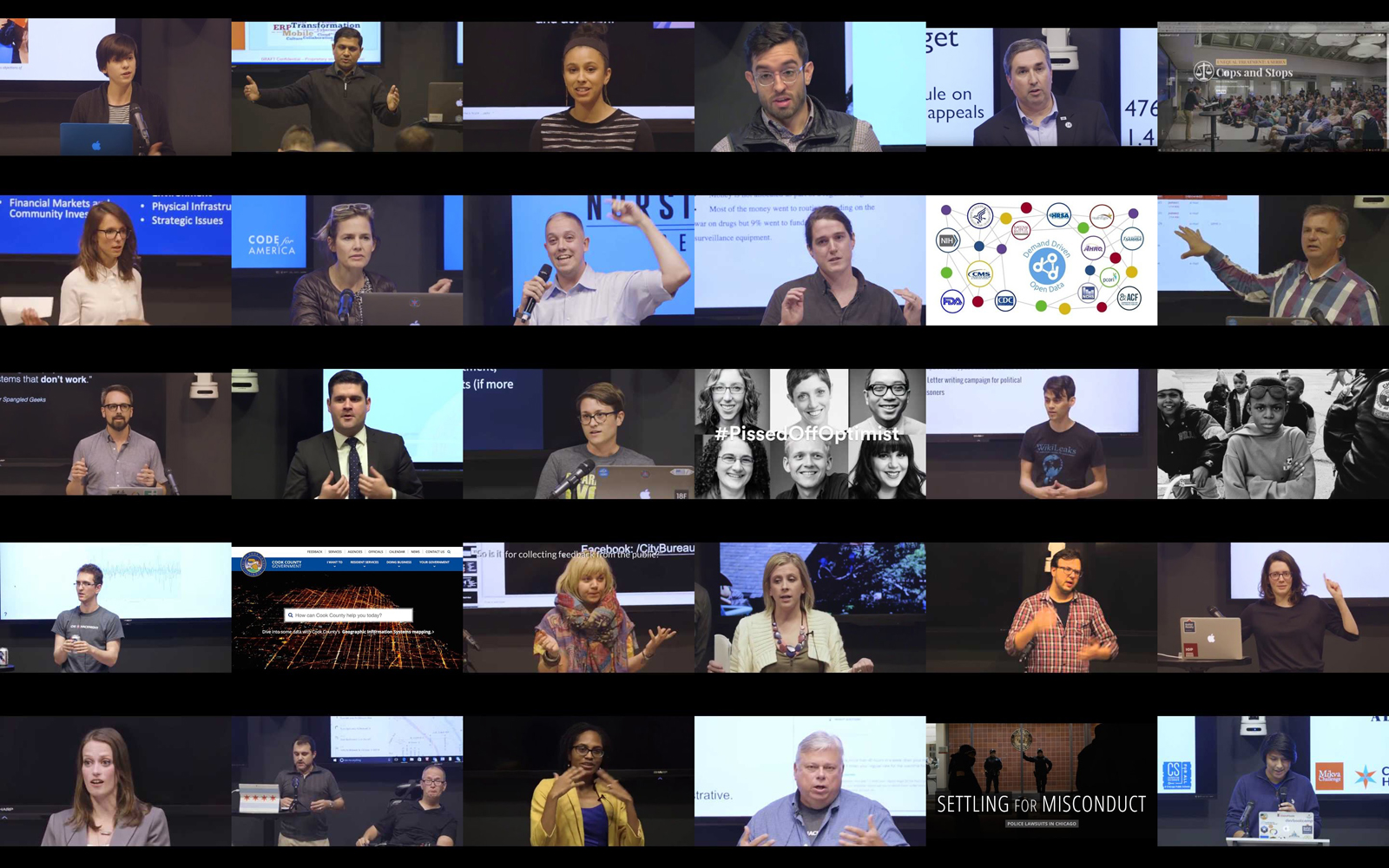 Presentations at Chi Hack Night in 2016