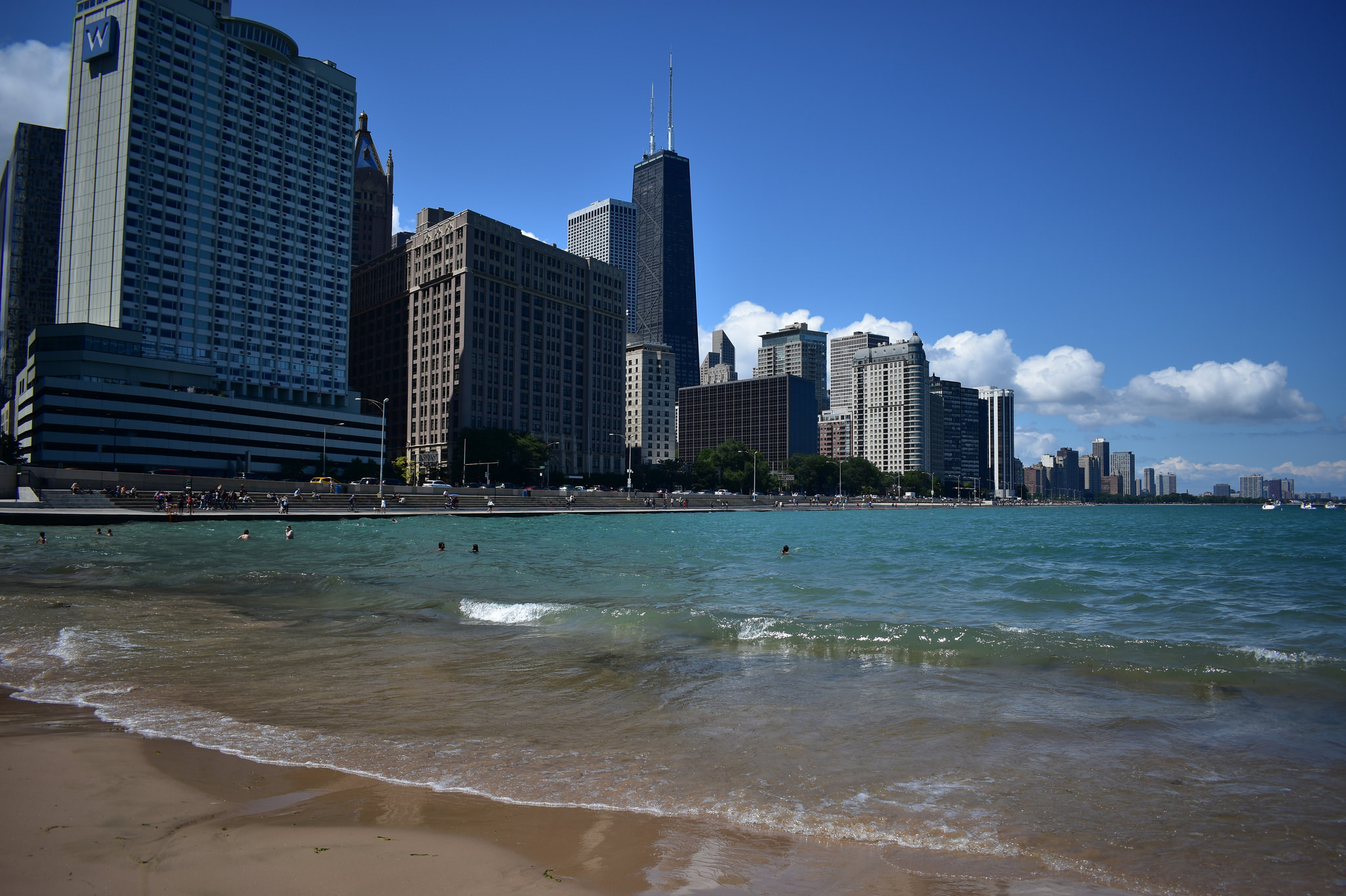 Chicago's Ohio Street Beach, August 2017.