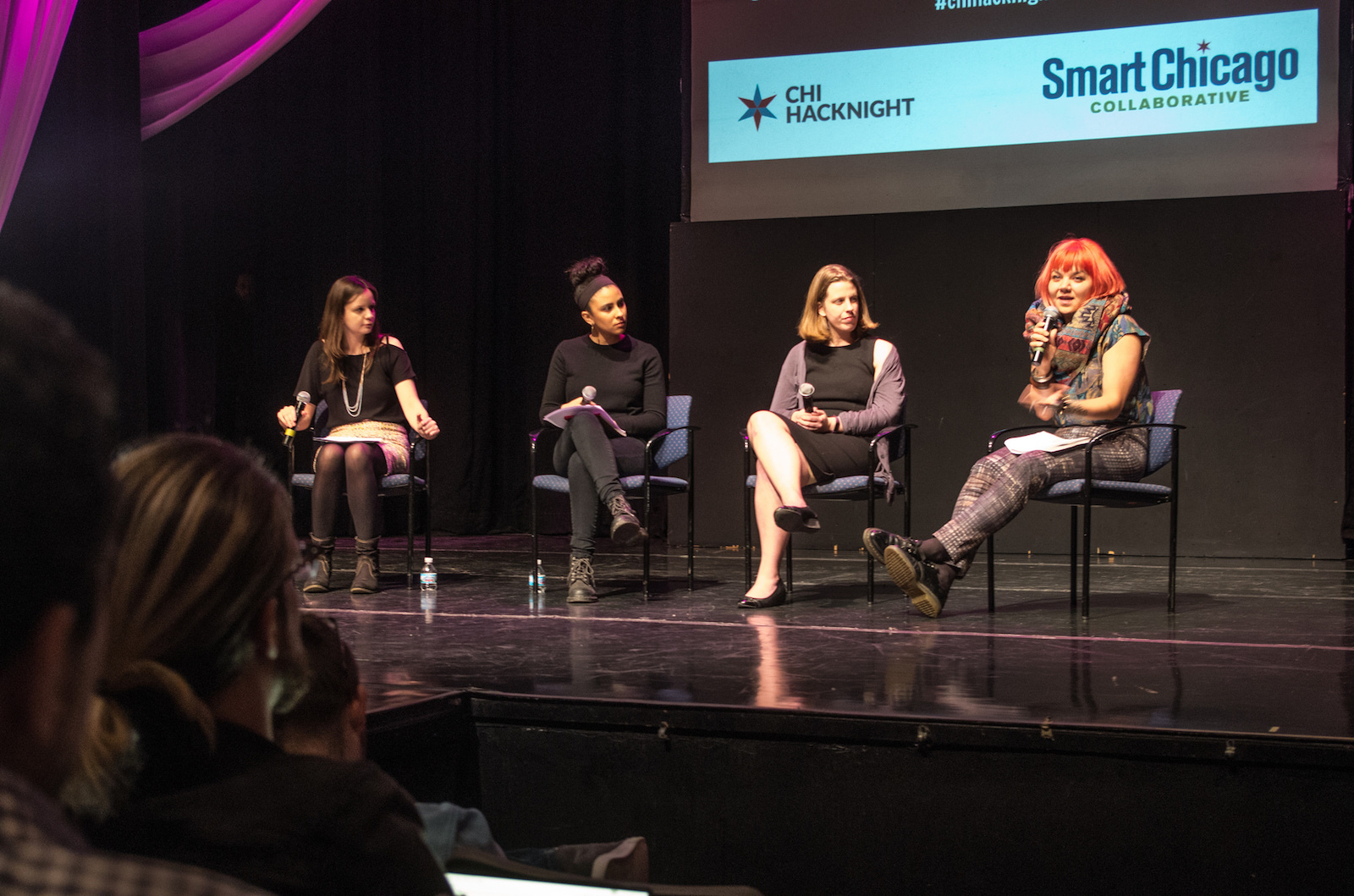 From the left: Sonja Marziano, Tiana Epps-Johnson, Aviva Rosman and Andrea Hart