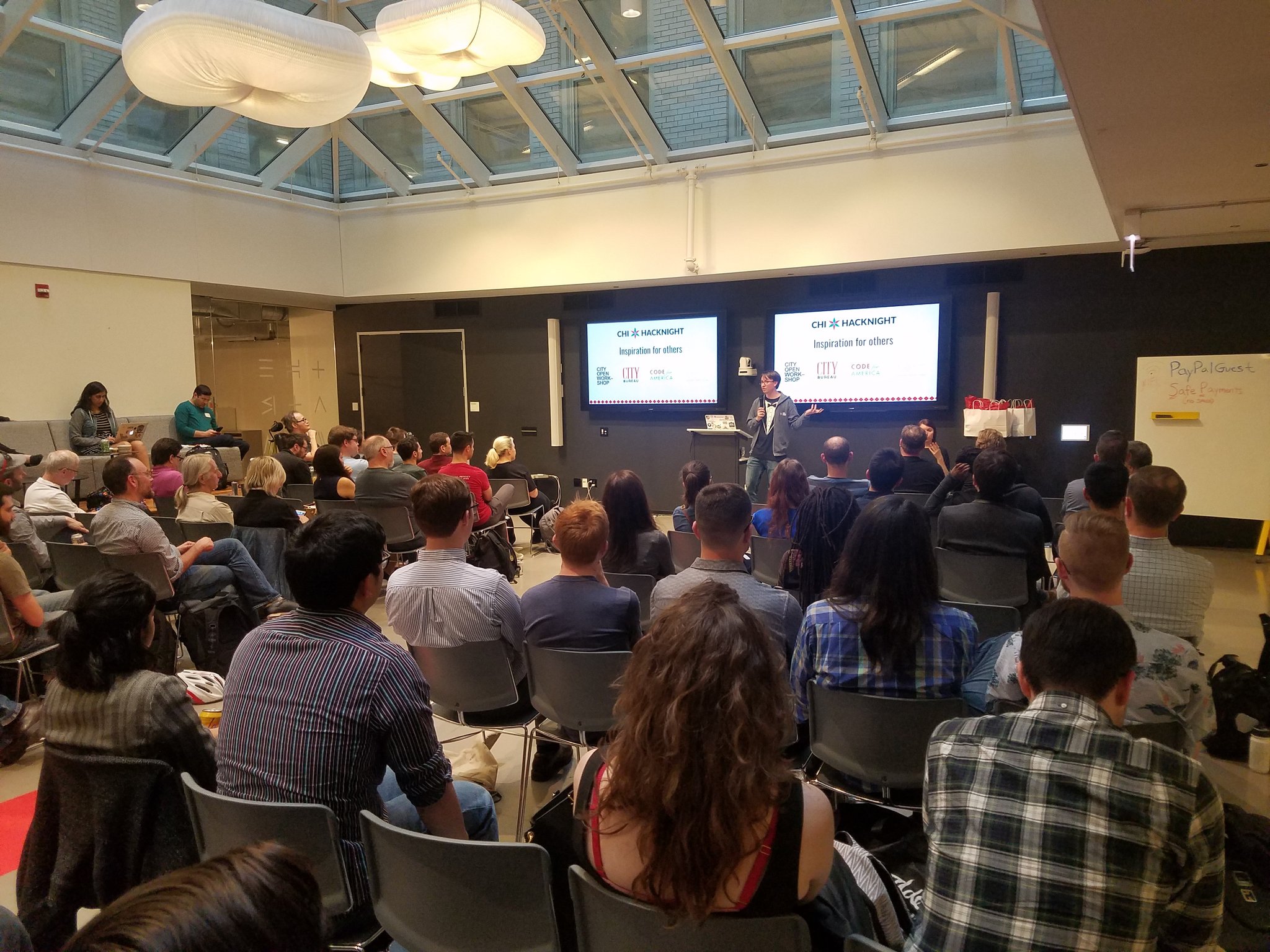 Derek Eder at Chi Hack Night’s 300th event