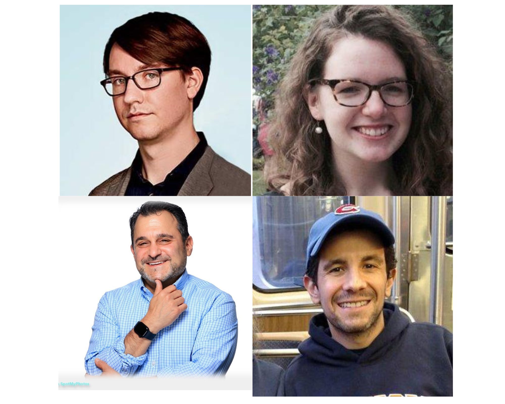 From top left, elected and appointed Board Members Derek Eder, Katie O'Shea, Adam Hecktman, Josh Kalov