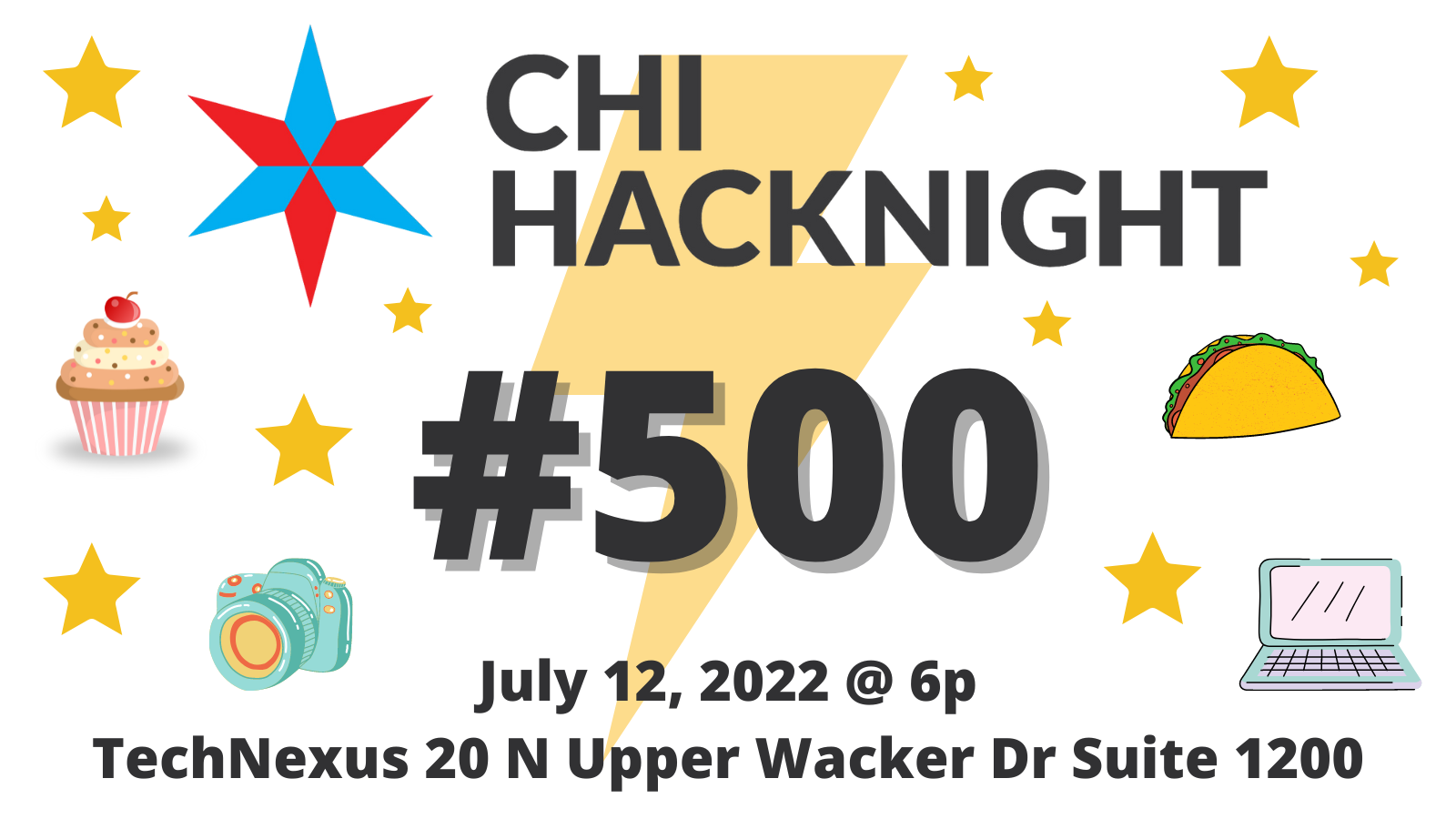 In-person and Online: The 500th Chi Hack Night!