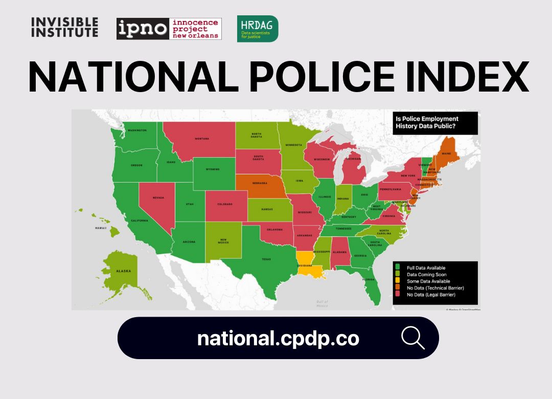 Online: Invisible Institute presents: CPDP 3.0 and National Police Index