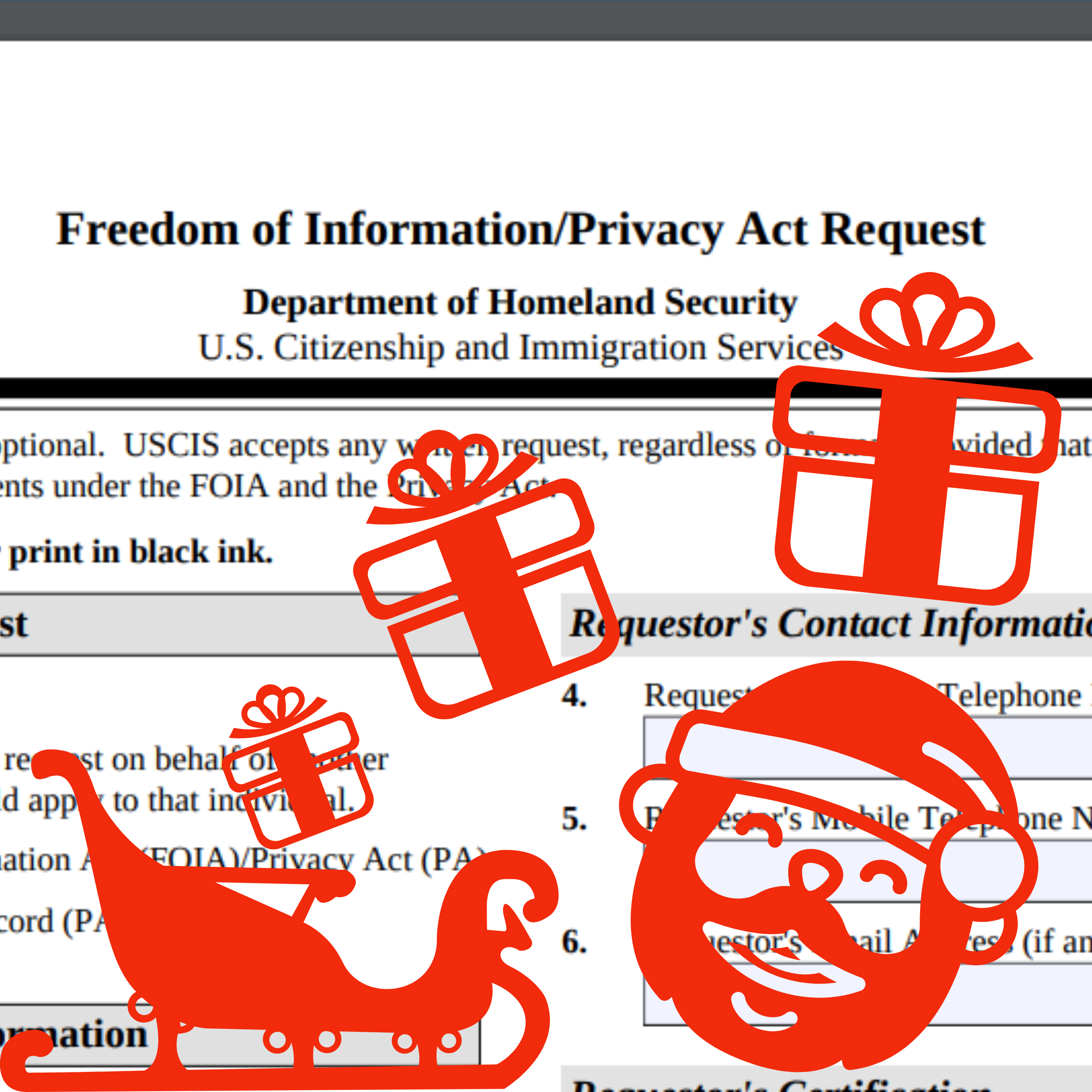 FOIA for Christmas!